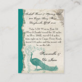 Peacock 5 - Informatie over de rijrichting Informatiekaartje (Achterkant)