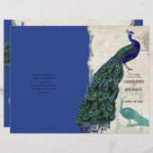 Peacock 5 - Programma voor officiële bruiloft (Voorkant / Achterkant)