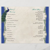 Peacock 5 - Programma voor officiële bruiloft (Achterkant)