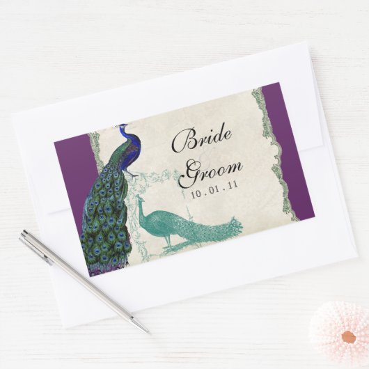  Peacock 5 - Weddenschap of sticker (Envelop)