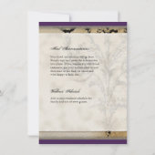 Peacock 6 - bruiloft uitnodiging (Achterkant)