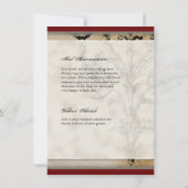  Peacock 6 - bruiloft uitnodiging (Achterkant)