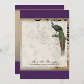 Peacock 6 - Dank u Flat Note Kaart Notitiekaartje (Voorkant / Achterkant)