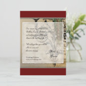  Peacock 6 - sparen de Datum Save The Date (Staand voorkant)