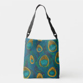 Peacock Abstract monogram Crossbody Tas (Achterkant)