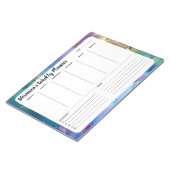 Peacock Abstract wekelijks om de planner van de Bl Notitieblok (Schuin)