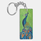 Peacock AcrylSleutelhanger Sleutelhanger (Voorkant Links)