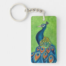 Peacock AcrylSleutelhanger