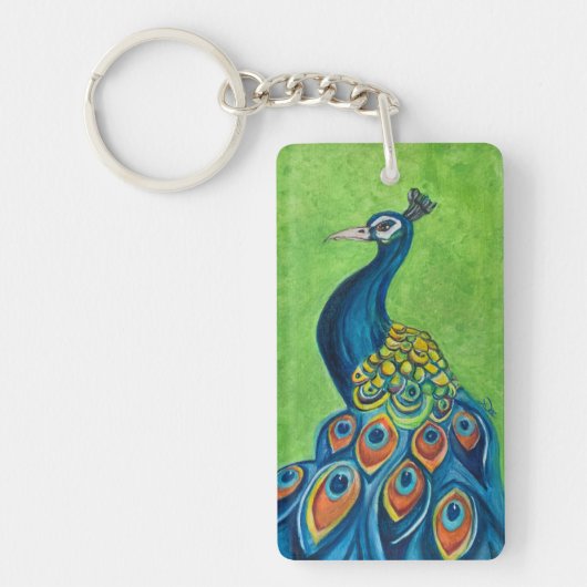 Peacock AcrylSleutelhanger Sleutelhanger (Voorkant)