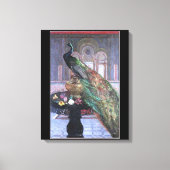 Peacock Afbeelding Canvas Wrap Afdruk (Voorkant)