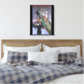 Peacock Afbeelding Canvas Wrap Afdruk (Insitu (Slaapkamer))