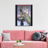 Peacock Afbeelding Canvas Wrap Afdruk (Insitu (Woonkamer))