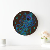Peacock Afbeelding Grote Klok (Huis)