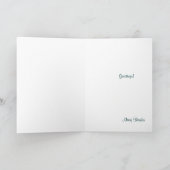 Peacock Afdrukken Bedankkaart (Binnen)