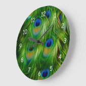 Peacock Afdrukken Grote Klok (Hoek)