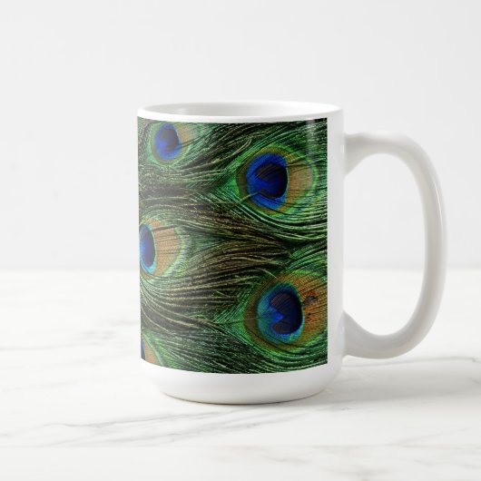 Peacock Afdrukken Koffiemok (Rechts)