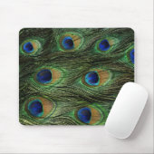 Peacock Afdrukken Muismat (Met muis)