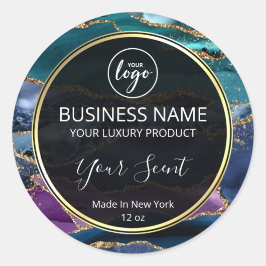 Peacock Agate Deep Vibrant Body Butter Labels (Voorkant)