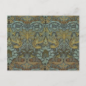 Peacock and Dragon Print, William Morris Feestdagenkaart (Voorkant)