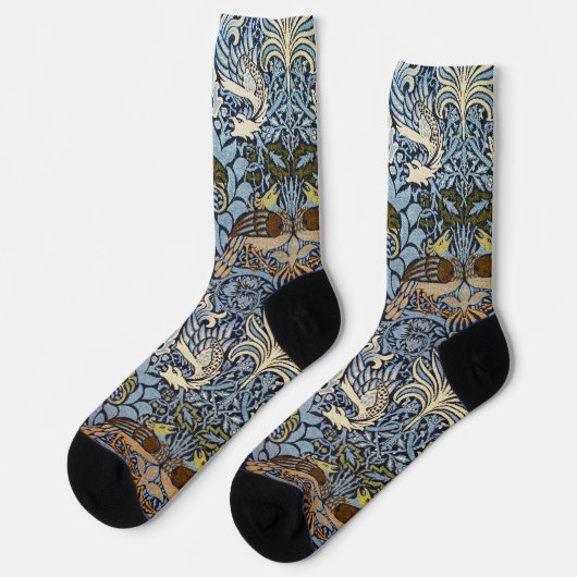 Peacock and Dragon, William Morris Sokken (Links)