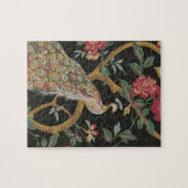 Peacock And Pink Roses Legpuzzel (Horizontaal)