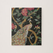 Peacock And Pink Roses Legpuzzel (Verticaal)