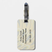 Peacock Antiek  kleurrijk Bagagelabel (Achterkant verticaal)