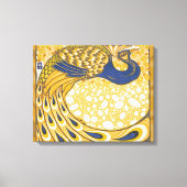 Peacock Antiek kleurrijk Canvas Afdruk (Voorkant)
