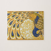 Peacock Antiek  kleurrijk Legpuzzel (Horizontaal)