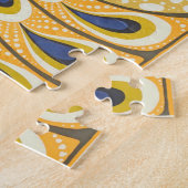 Peacock Antiek  kleurrijk Legpuzzel (Zijkant)