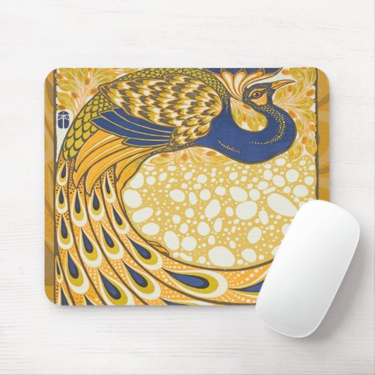 Peacock Antiek  kleurrijk Muismat (Met muis)