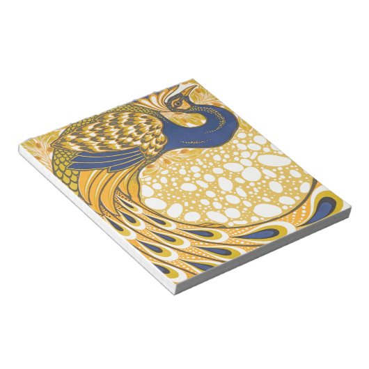 Peacock Antiek  kleurrijk Notitieblok (Schuin)