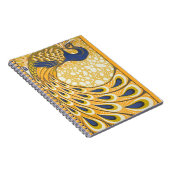 Peacock Antiek kleurrijk Notitieboek (Rechterzijde)