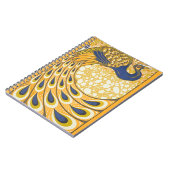 Peacock Antiek kleurrijk Notitieboek (Linkerzijde)