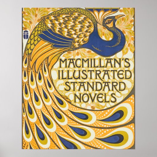 Peacock Antiek  kleurrijk Poster (Voorkant)