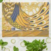 Peacock Antiek  kleurrijk Theedoek (Gevouwen)