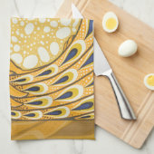 Peacock Antiek  kleurrijk Theedoek (Quarter Fold)