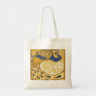 Peacock Antiek  kleurrijk Tote Bag