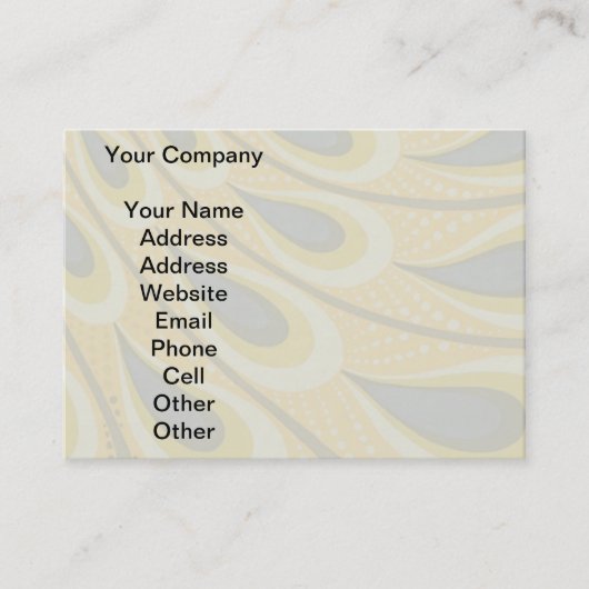 Peacock Antiek  kleurrijk Visitekaartje (Voorkant)