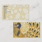Peacock Antiek  kleurrijk Visitekaartje (Voorkant / Achterkant)