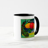 Peacock Apple Crate LabelWatsonville, CA Mok (Voorkant rechts)