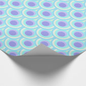 Peacock aqua green paars blue pattered wrap cadeaupapier (Hoek)