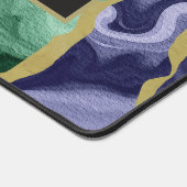 Peacock aquarel agaat aanpasbaar bureaumat (Hoek)