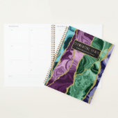 Peacock aquarel agaat V1 aanpasbaar Planner (Display)