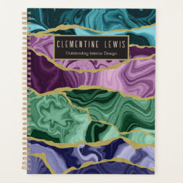 Peacock aquarel agaat v2 aanpasbaar planner