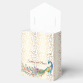 Peacock Arabisch patroon Indiaas huwelijksgunstcad Bedankdoosjes (Geopend)