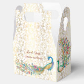 Peacock Arabisch patroon Indiaas huwelijksgunstcad Bedankdoosjes (Geopend)