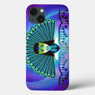 Peacock Art 1-opties iPhone 13 Hoesje