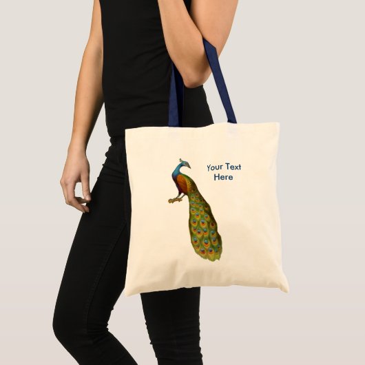 Peacock Art Animal Canvas tas (Voorkant (product))