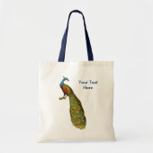 Peacock Art Animal Canvas tas (Voorkant)